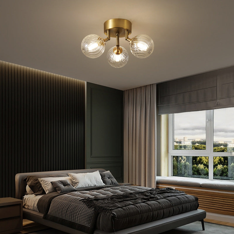 Valentina Moderno LED Nordico Plafoniere Metallo Vetro Trasparente Soggiorno/Camera da Letto