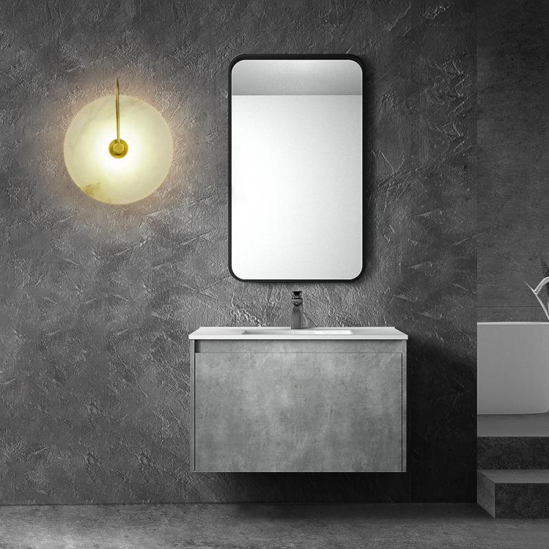 Arisha Moderno LED Applique Marmo Artificiale Metallo Oro/Nero Rotonda Comodino/Soggiorno/Camera da Letto