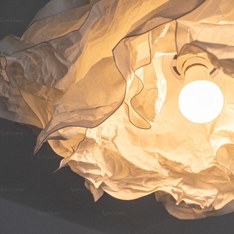 Ritta Wabi-sabi Nuvola Metallo Carta LED Lampade a Sospensione Studio Camera da Letto