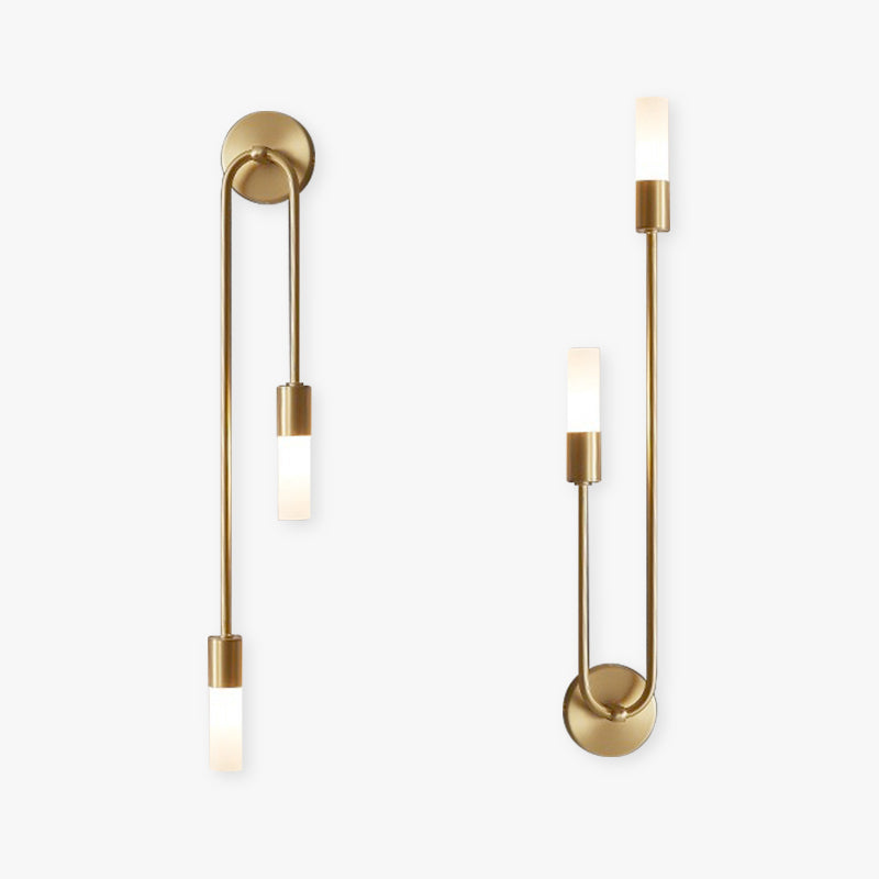 Arisha Moderno LED Applique Metallo Acrilico Oro