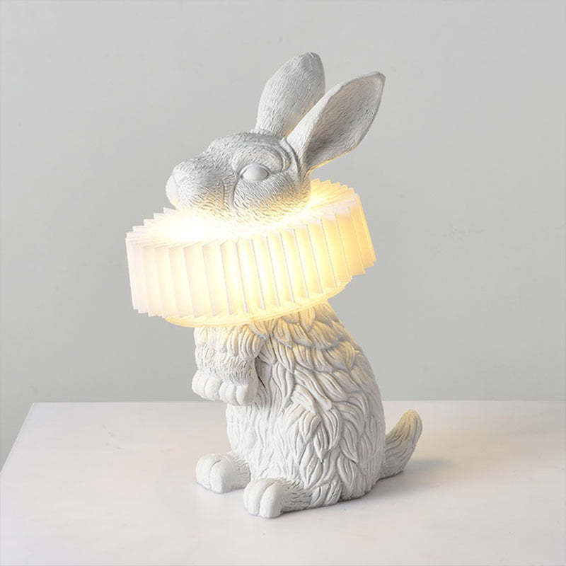 Alice Bellissimo LED Coniglio Lampada da Tavolo Vetro Trasparente Soggiorno/Camera da Letto