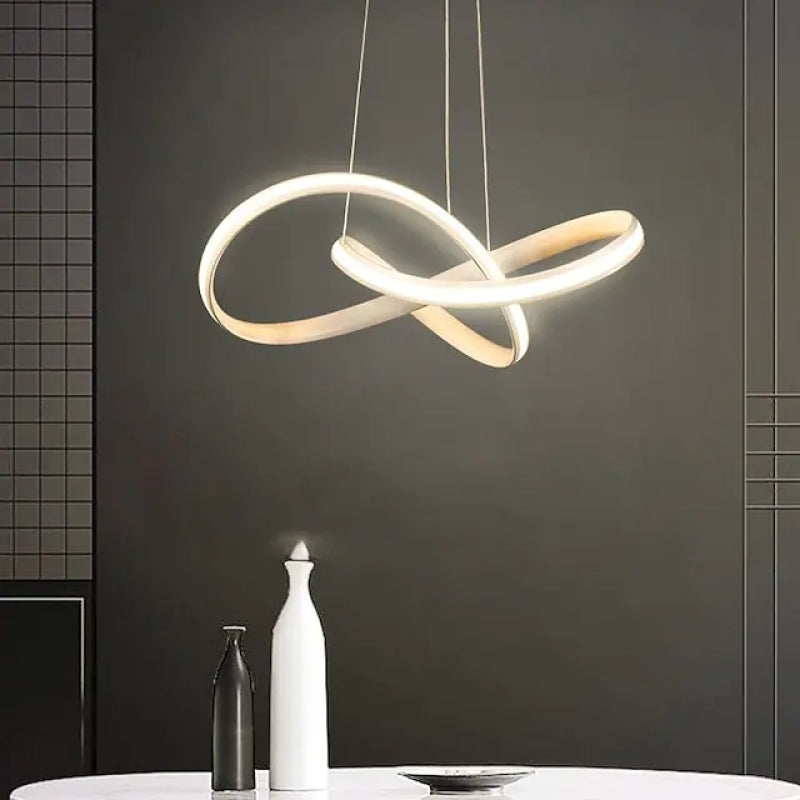 Arisha Moderno Anelli LED Lampada a Sospensione LED Nero/Bianco Soggiorno/Camera da Letto
