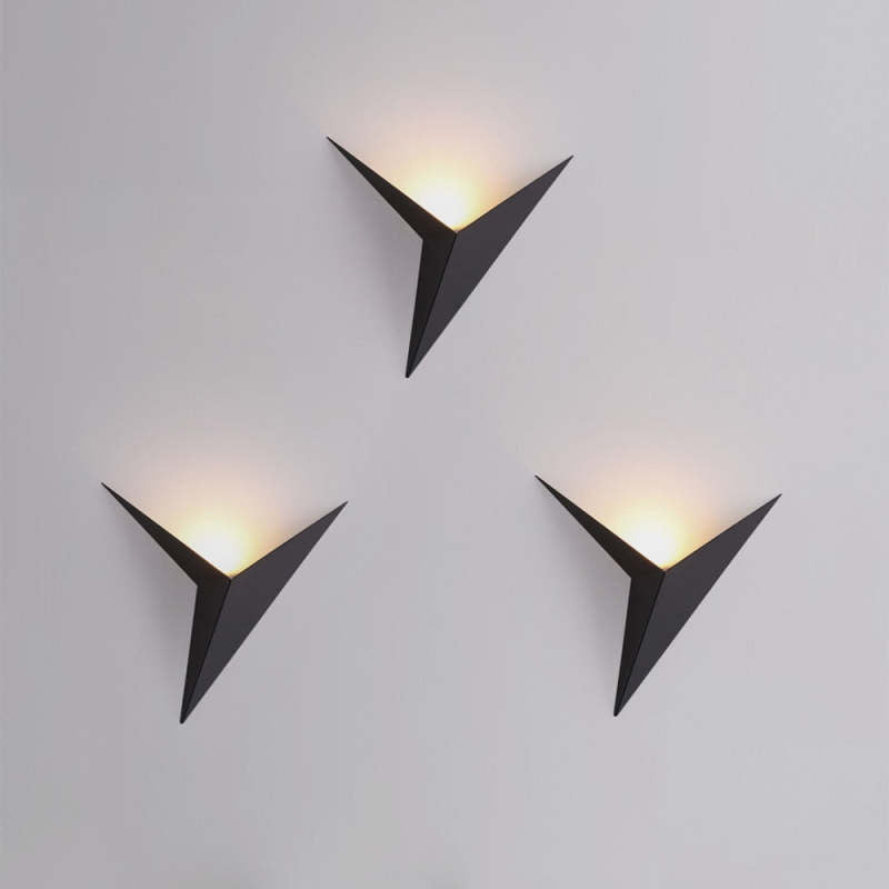 Arisha Moderno LED Applique Metallo Piccolo Geometrico Triangolo Soggiorno/Camera da Letto Minimalismo