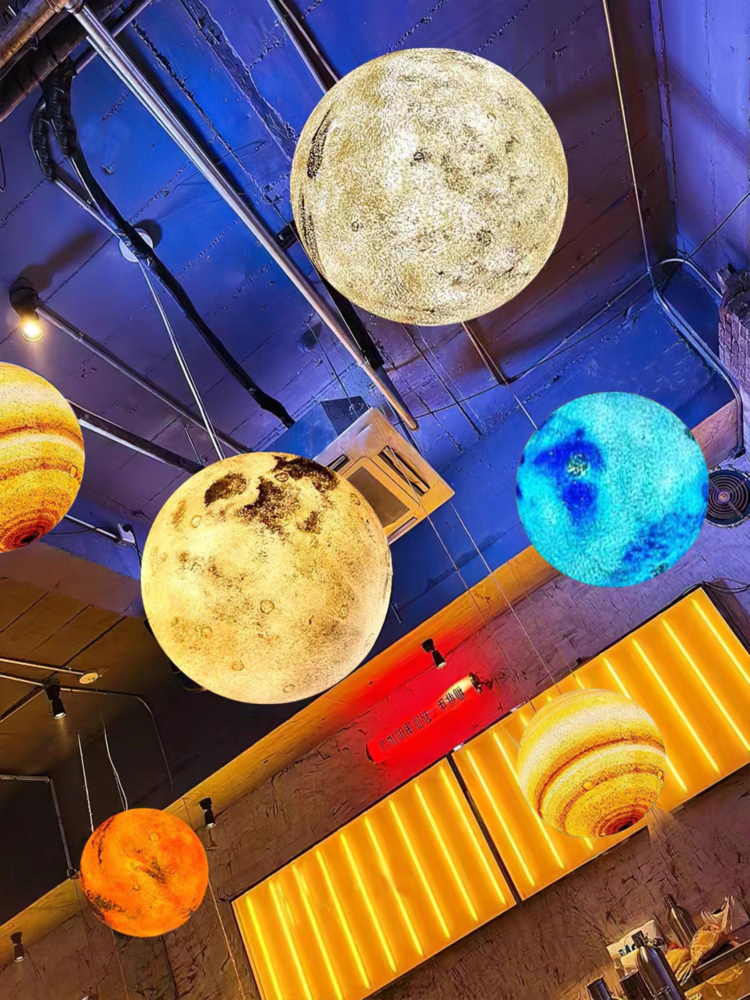 CosmoSphere Planetary Pendant Light - Blowlighting