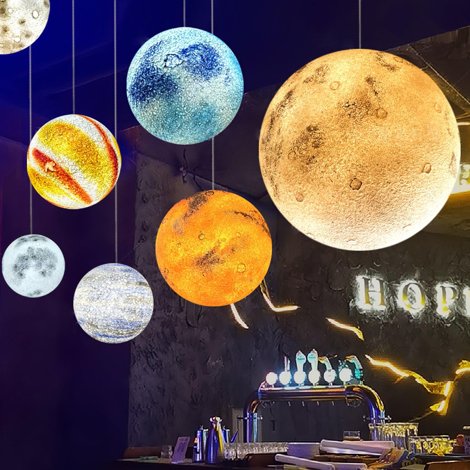 CosmoSphere Planetary Pendant Light - Blowlighting