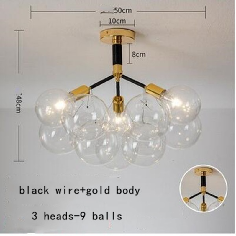 Valentina Decorativo LED Lampade a Sospensione Bianche/Nere/Caffè Bolle Soggiorno/Camera da Letto