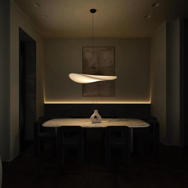 Ritta Lampada a Sospensione Metallo/ Seta Bianco Soggiorno/Sala/Galleria d'Arte Vintage Arte Deco