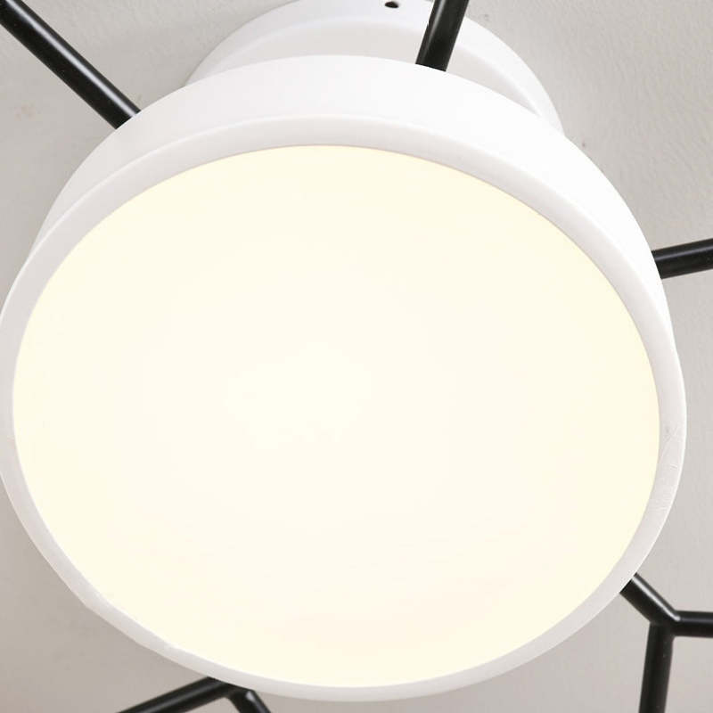 Arisha Moderne LED Plafoniere Metallo/Acrilico/Legno Bianco/Verde/Grigio Siggiorno