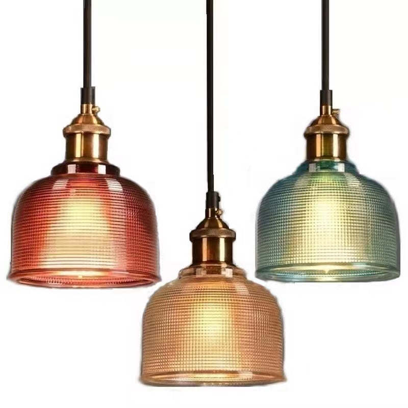 Valentina Colorato Arte Deco LED Lampade a Sospensione Vetro Camera da Letto