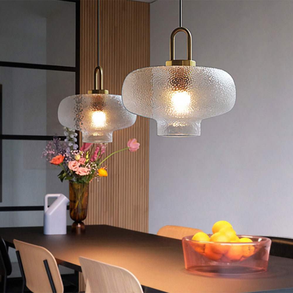 Valentina Minimalista LED Smerigliato Lampade a Sospensione Oro Vetro Metallo Soggiorno/Camera da Letto/Sala Studio