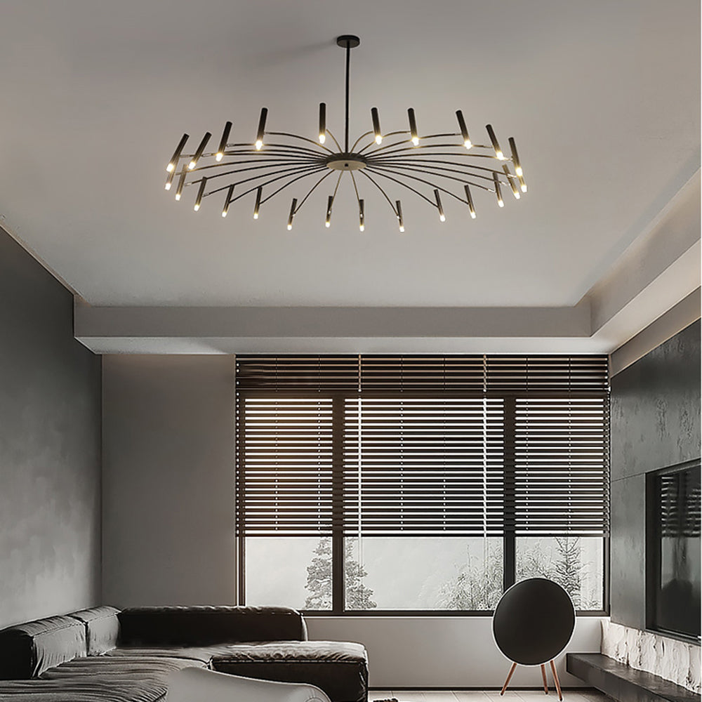 Arisha Moderno LED Urbano Lambada a Sospensione Bianco/Nero Metallo Soggiorno/Camera da Letto
