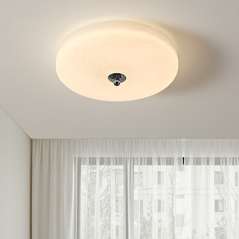 Valentina Design Circolare Metallo Vetro Plafoniera Camera da Letto Soggiorno