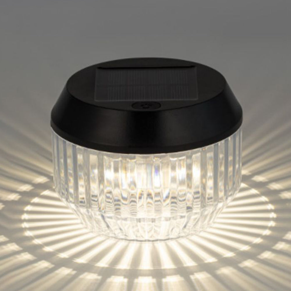 Ray Lampade da Tavolo Esterno Rotondo LED Solare Alimentato Bianco Giardino