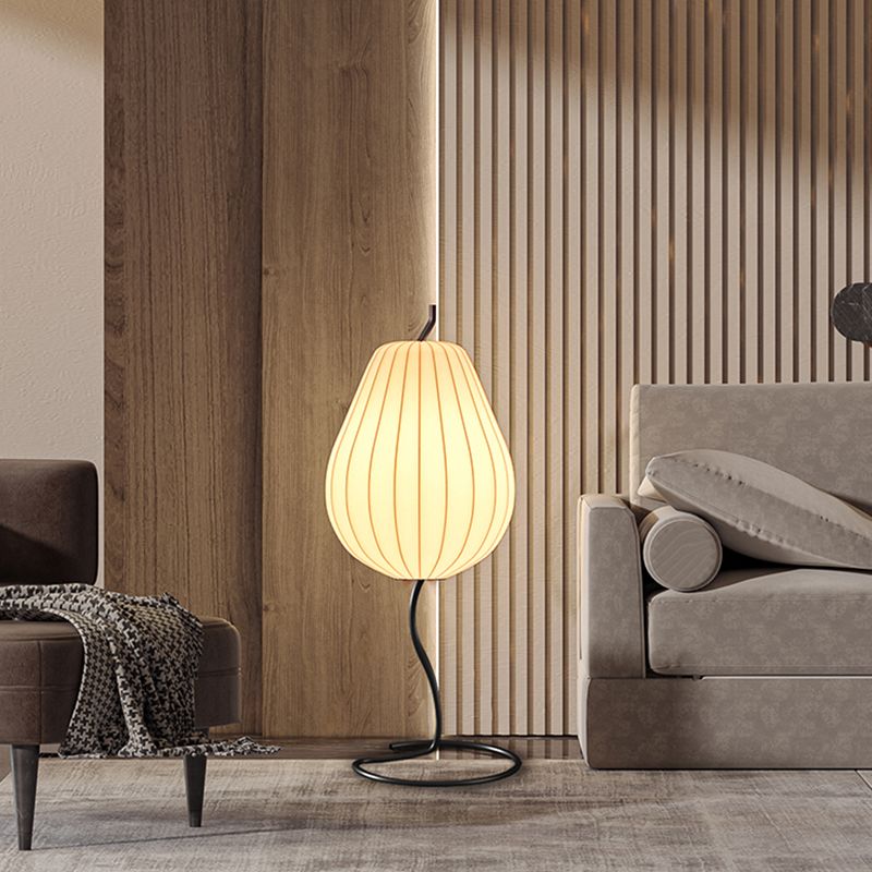 Ritta Moderno Pera Forma LED Lampade da Terra Tessuto/Metallo Soggiorno