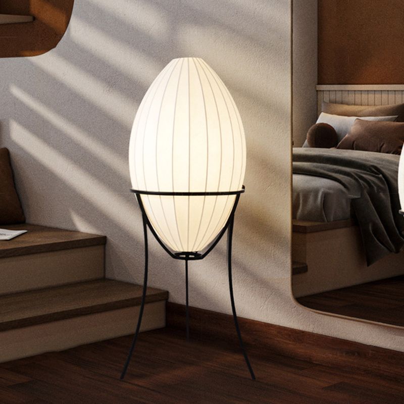 Ritta Moderne LED Lampade da Terra Forma Uovo Tessuto Artificiale/Metallo Soggiorno