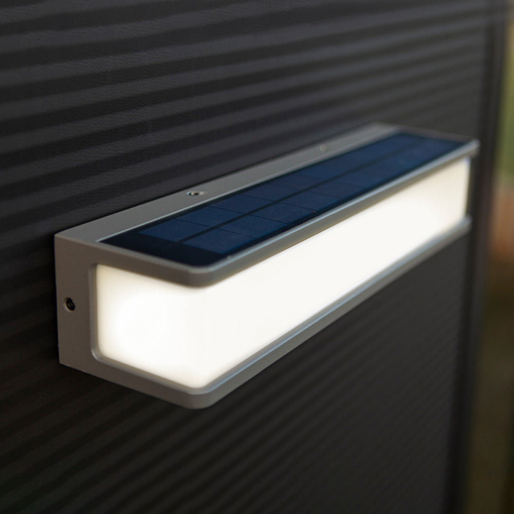 Ray Moderno Minimalista Rettangolare Sensore Solare Applique da Esterno