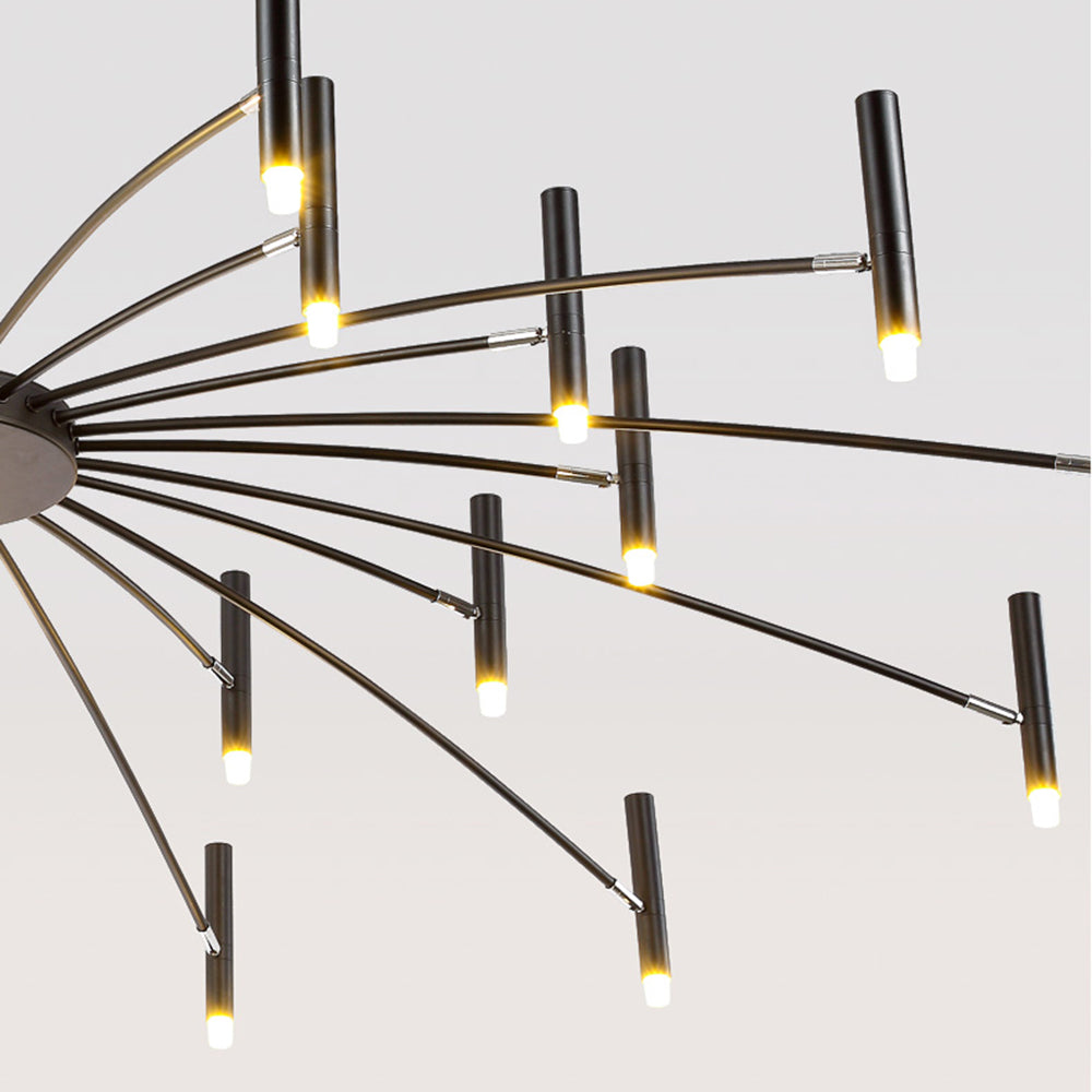 Arisha Moderno LED Urbano Lambada a Sospensione Bianco/Nero Metallo Soggiorno/Camera da Letto