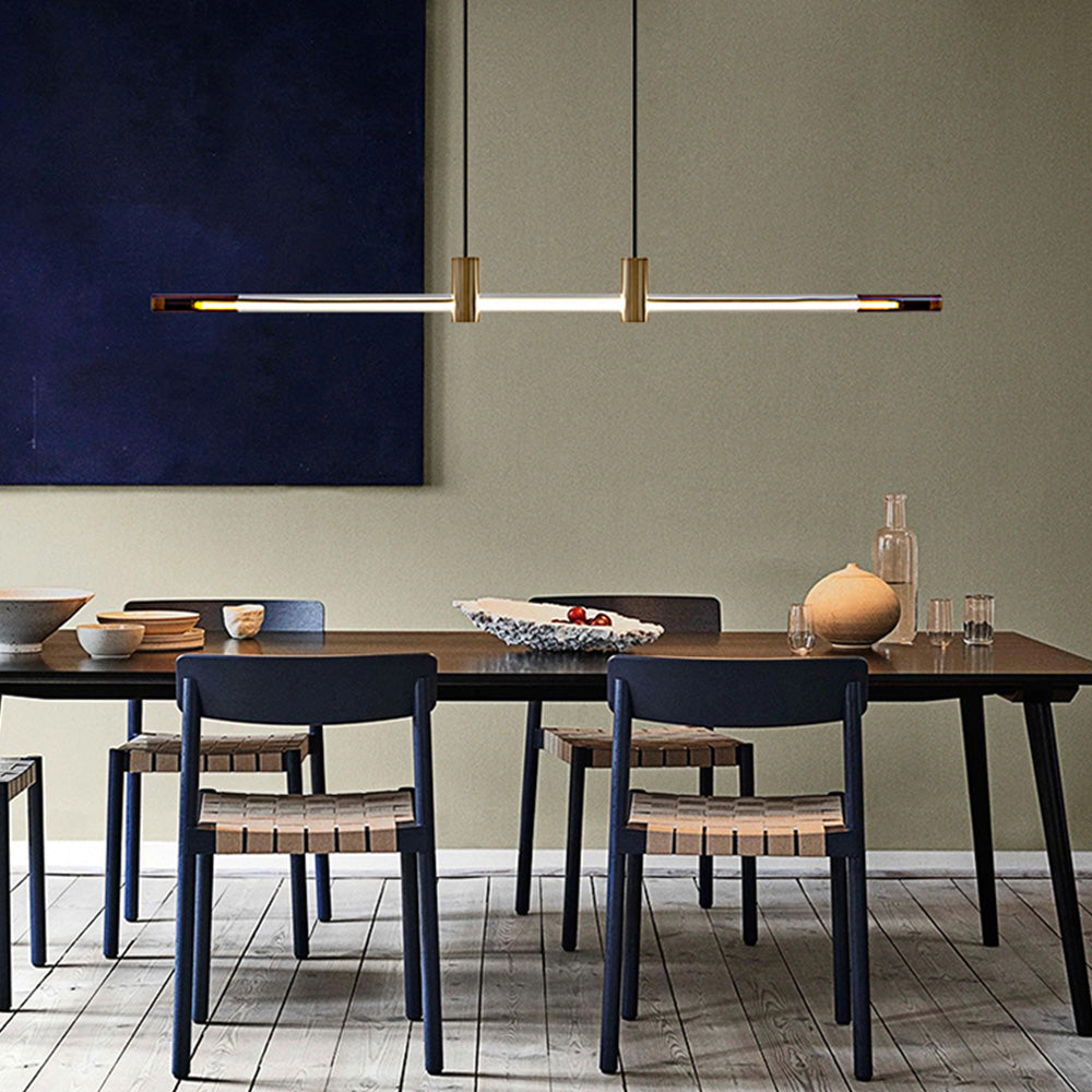 Arisha Minimalista LED Lampade a Sospensione Metallo/Acrilico Lineare Sara da Pranzo/Bar