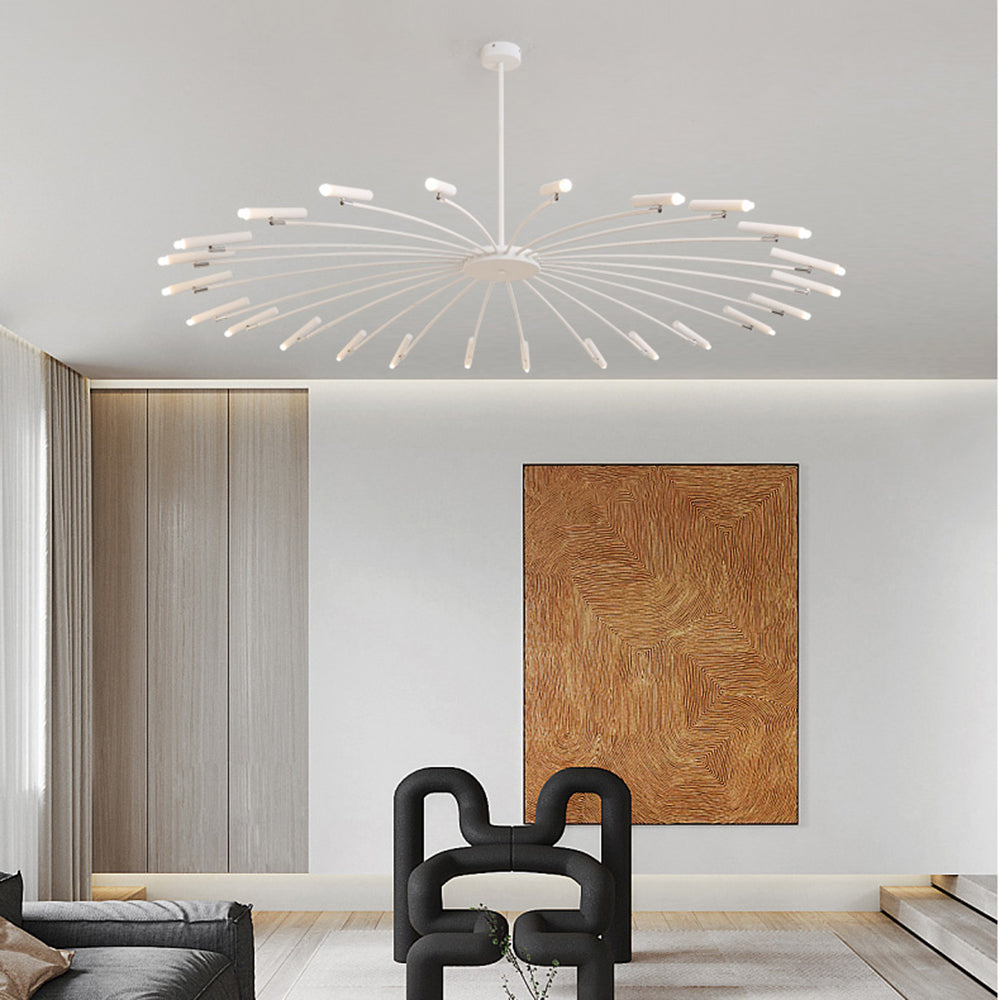 Arisha Moderno LED Urbano Lambada a Sospensione Bianco/Nero Metallo Soggiorno/Camera da Letto