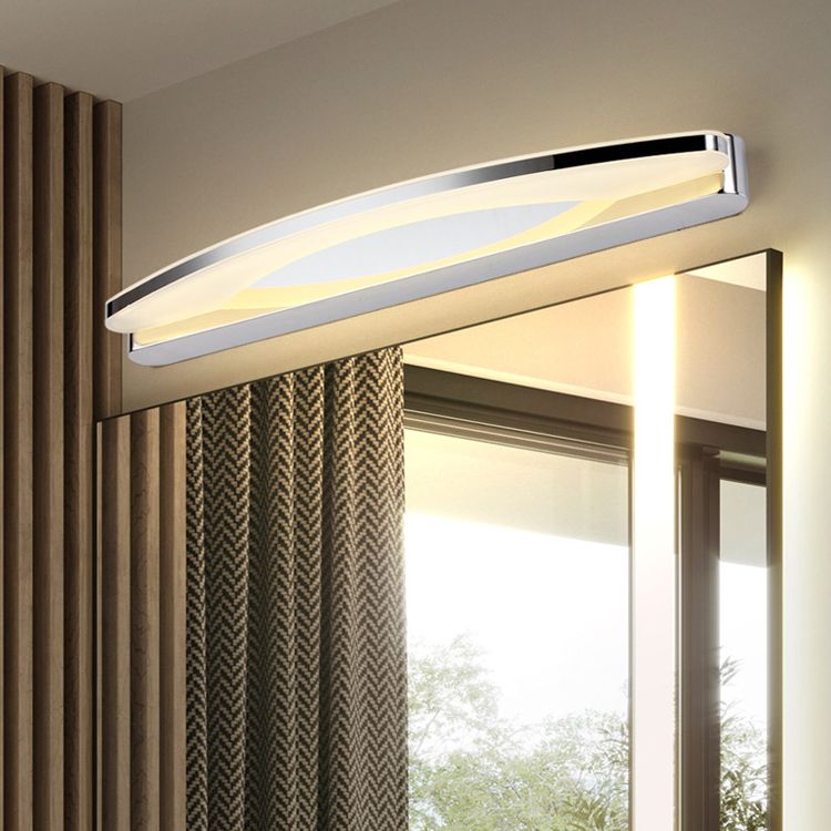 Arisha Applique Cromo Ovale Camera da Letto/Bagno Minimalista