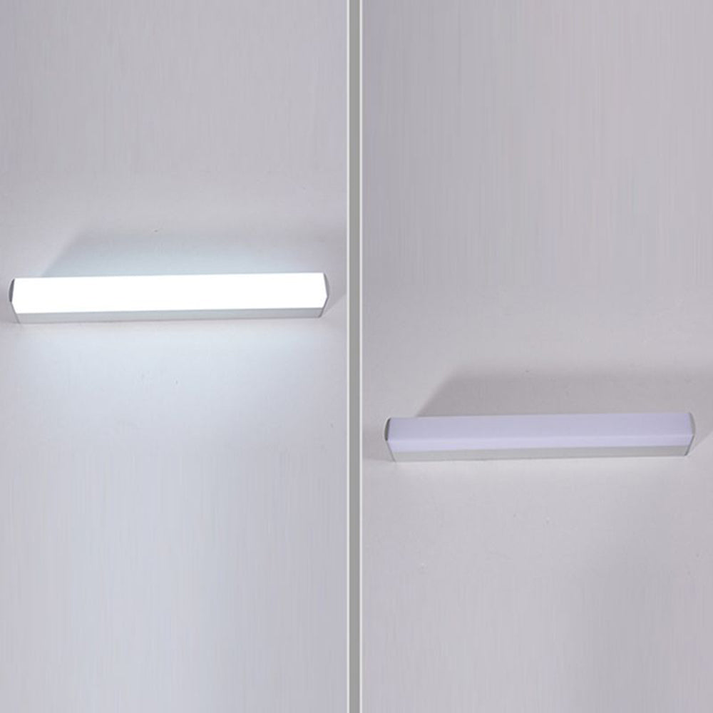 Arisha Moderno Rettangolare Minimalismo LED Applique Metallo Bagno Oro Specchio Bagno