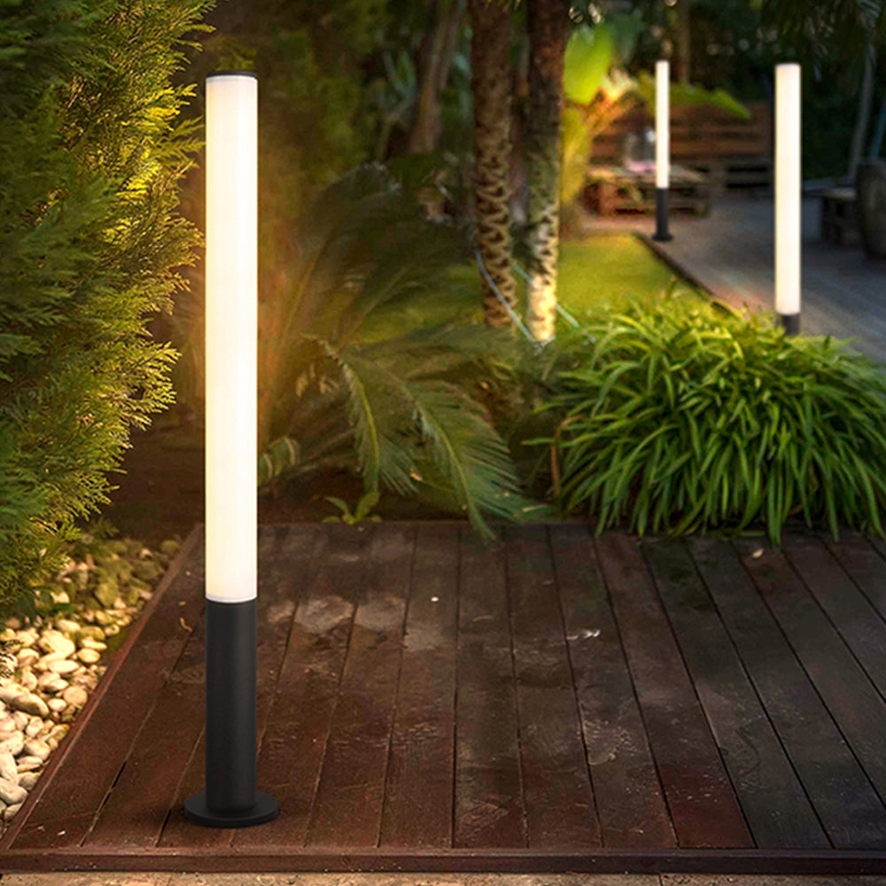 Ray Minimalista Cilindrico Acrilico Lampade da Esterno Giardino