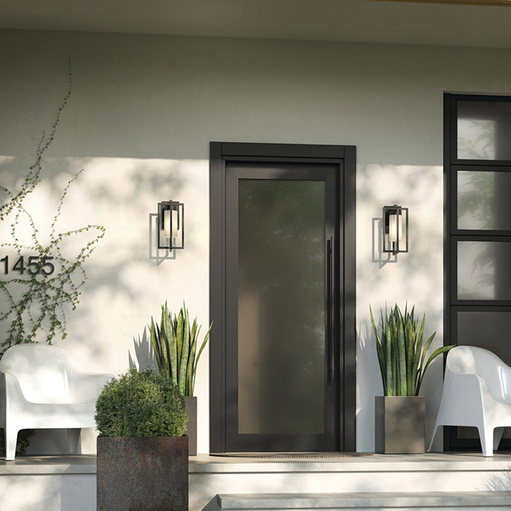 Ray Designer Rettangolare Metallo Applique da Esterno