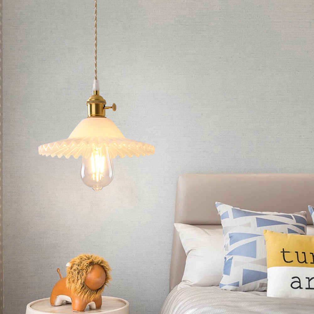 Valentina Arte Deco Soffiato Ottone/ Vetro Lampade a Sospensione