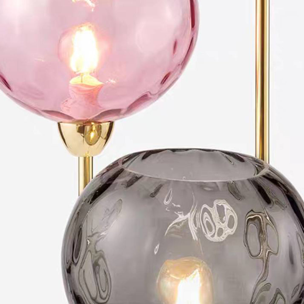 Valentina Designer Bubble Metallo Vetro Lampade da Terra