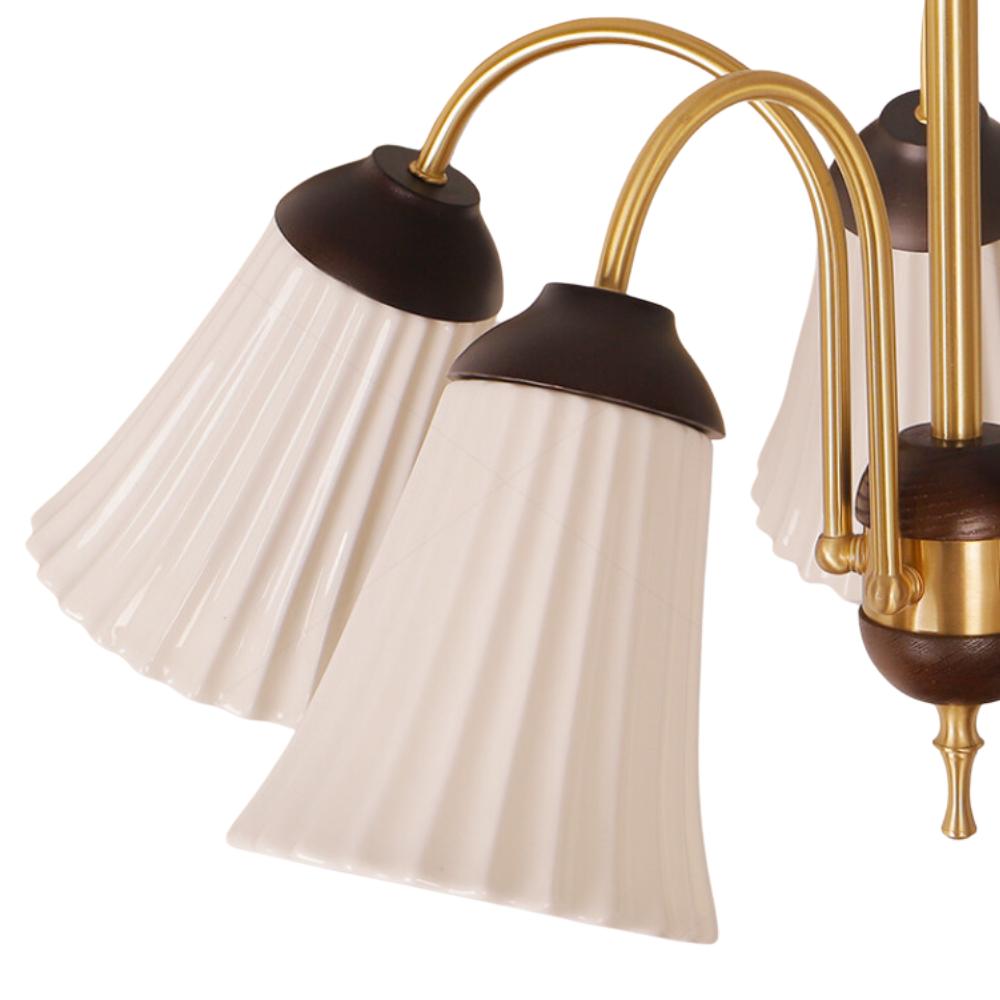 Arisha Retro LED Lux Lampadario Oro Metallo Sala da pranzo Camera da letto