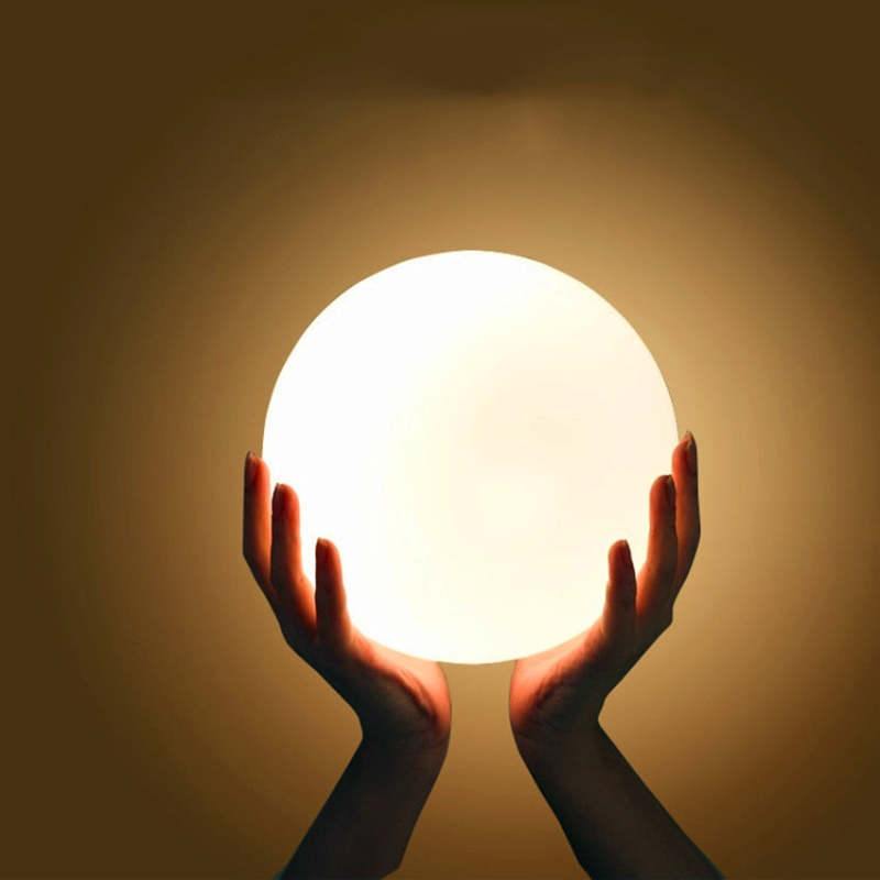 Aria Design LED Luce da Esterno Lampada da Terra Impermeabile Bianco Sfera Acrilico