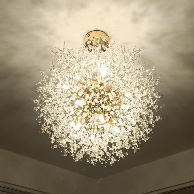 Arisha Lampada a Sospensione Metallo/Acrilico Oro/Cromo Dandelion Elegante