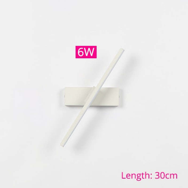 Arisha Moderna LED Applique Nero/Bianco Girevole Camera da Letto Soggiorno