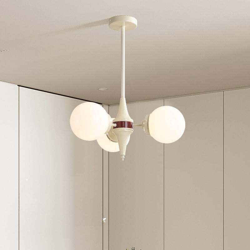 Valentina Moderno Metallo/Vetro Lux Lampadario Oro/Rosso Soggiorno