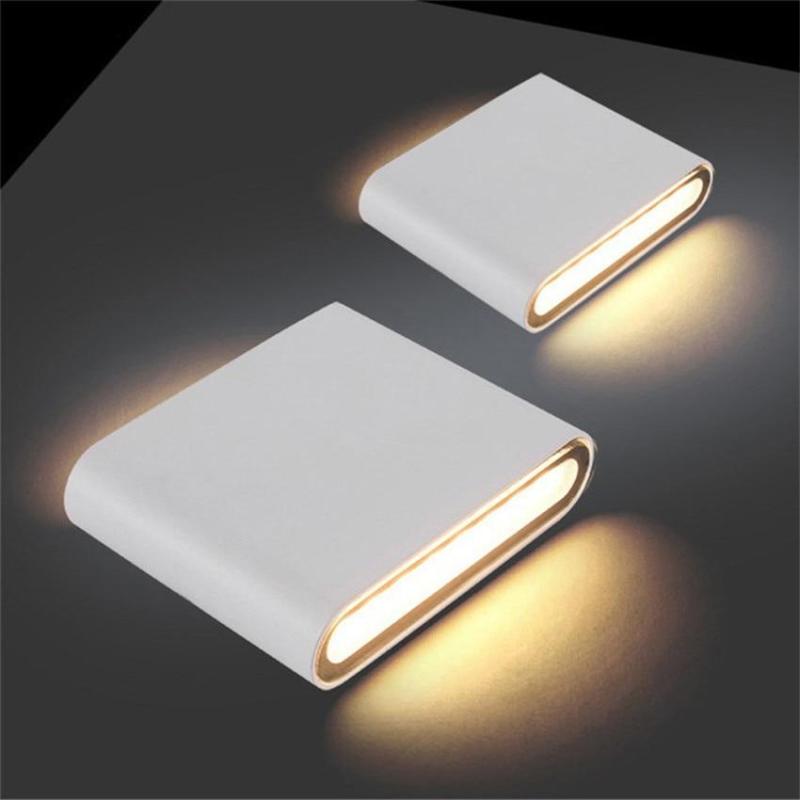Ray Moderno Design LED Applique da Esterni Metallo Rettangolare