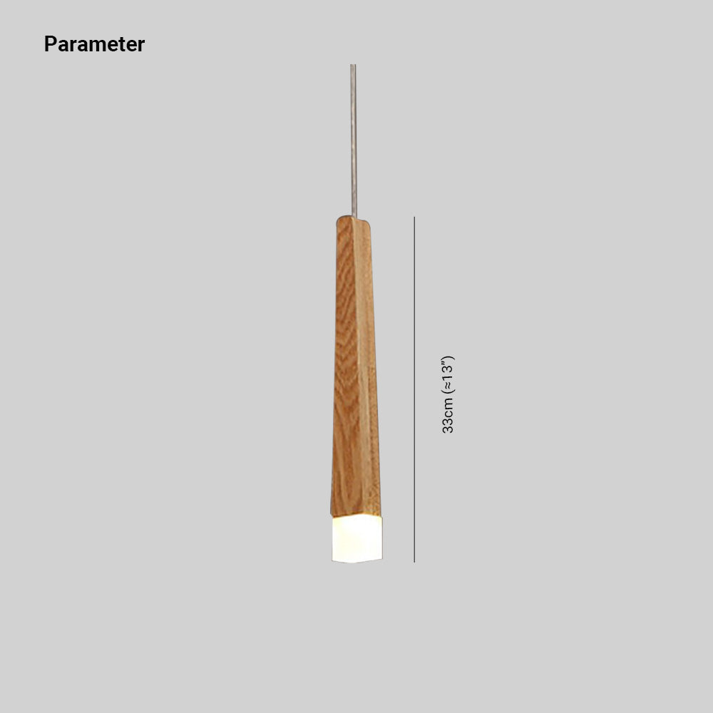 Muto Minimalista Legno/Acrilico Lampade a Sospensione Camera da Letto/Soggiorno