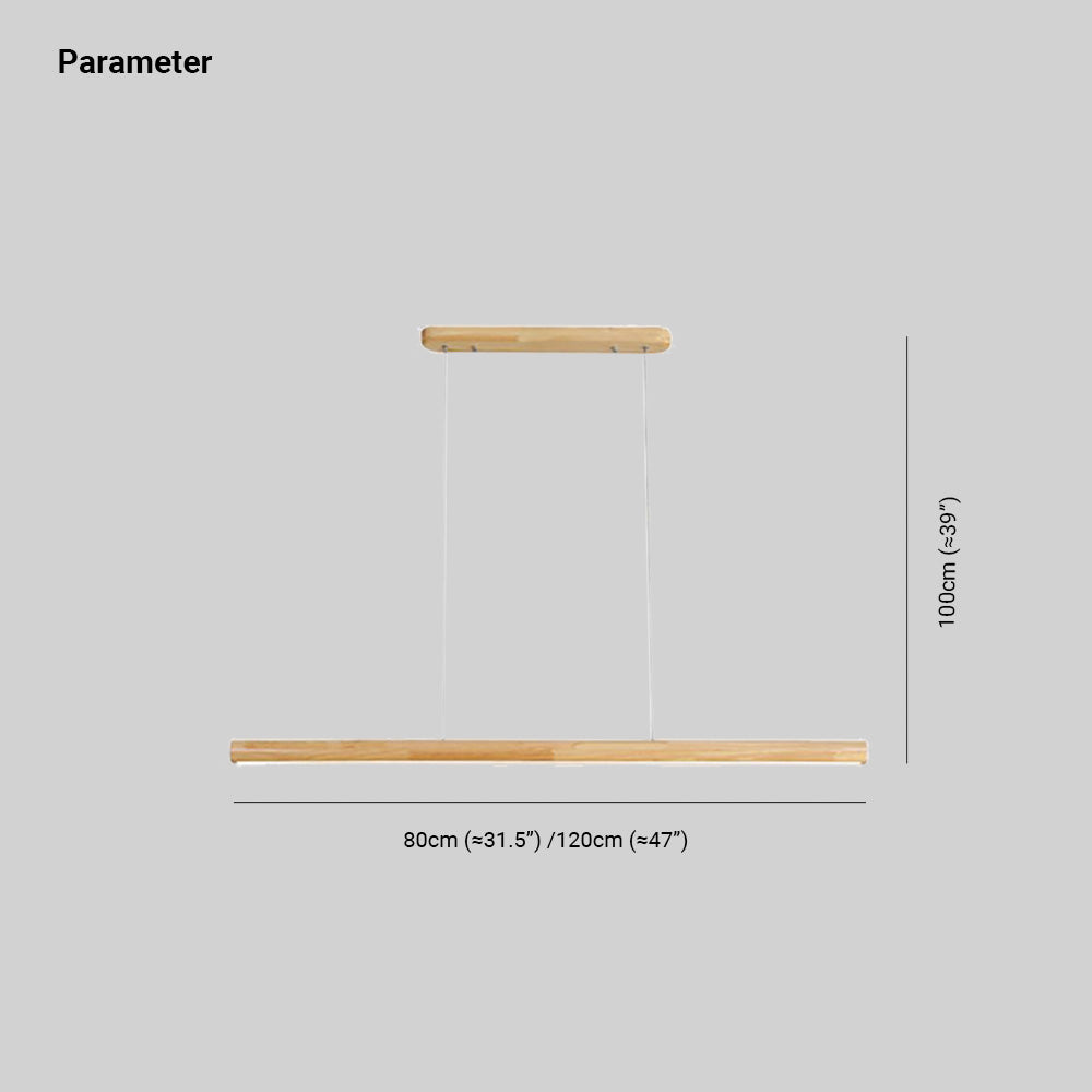 Muto Design Lineare Legno/Metallo Lampade a Sospensione Sala da Pranzo