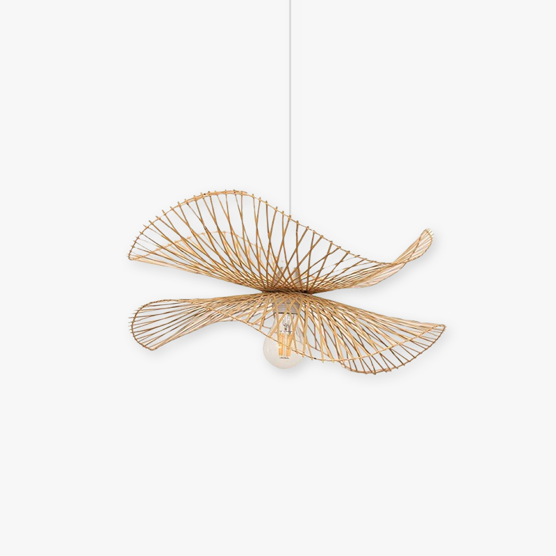 Muto Lampada a Sospensione Rattan Intrecciato Sala da Pranzo/Camera da Letto/Ristorante