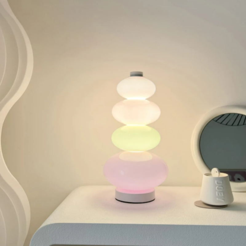 Valentina Vetro Caramelle Arcobaleno Unico Lampade da Terra