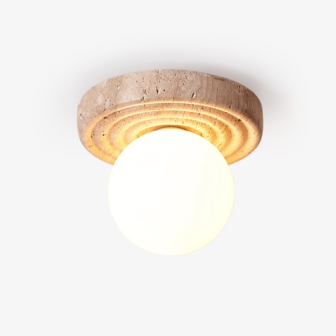 Carmen Travertine Ceiling Light - Letslighting