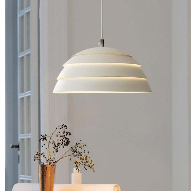 Arisha Minimalismo LED Lampade a Sospensione Metallo Nero/Bianco Sala da Pranzo/Soggiorno/Camera da Letto