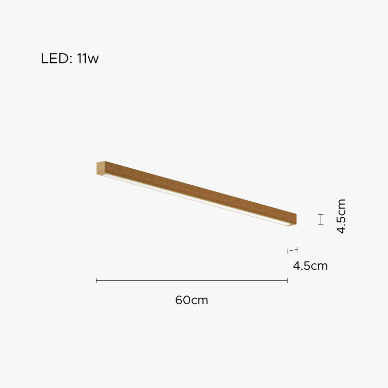 Arisha Moderna LED Plafoniera Legno Acrilico Lineare Soggiorno/Camera da Letto