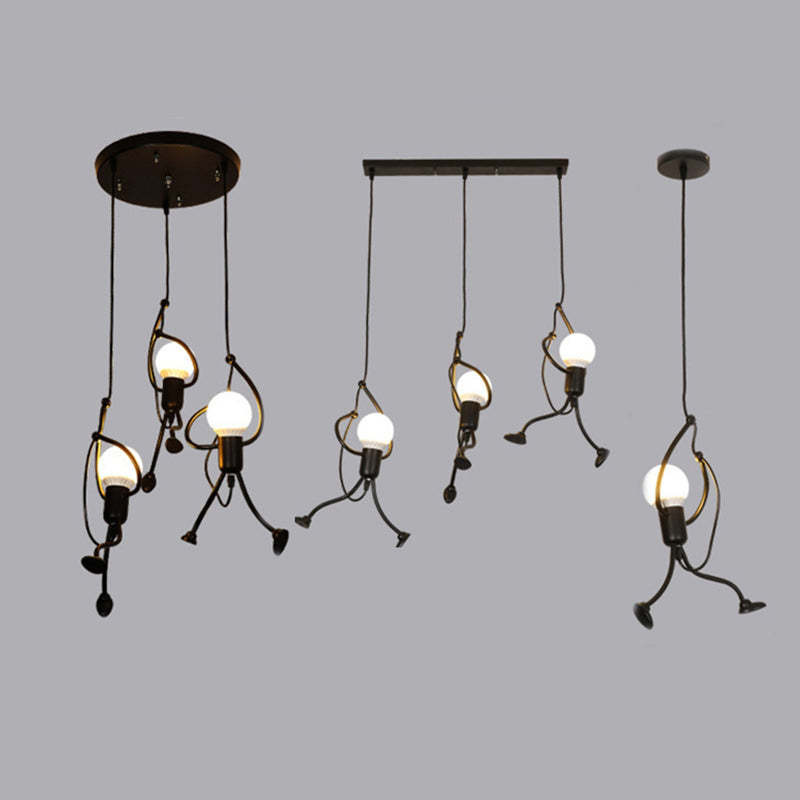 Arisha LED Ferro Speciale Design Uomo Lampada a Sospensione