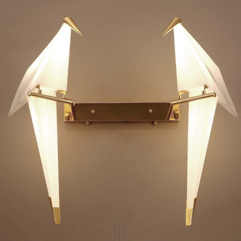 Arisha Bellissimo LED Uccello Art-Deco Applique Metallo Acrilico Soggiorno/Camera da Letto