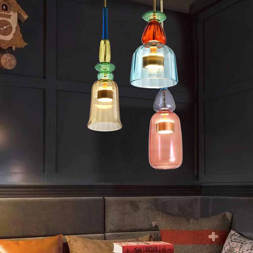 Valentina Moderno Bicchiere Lampade a Sospensione Colorato
