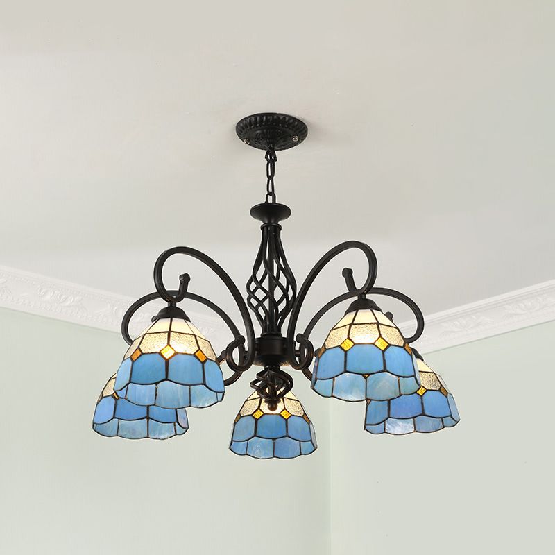 Silva Tiffany Ramo Mediterraneo Metallo Lampadari