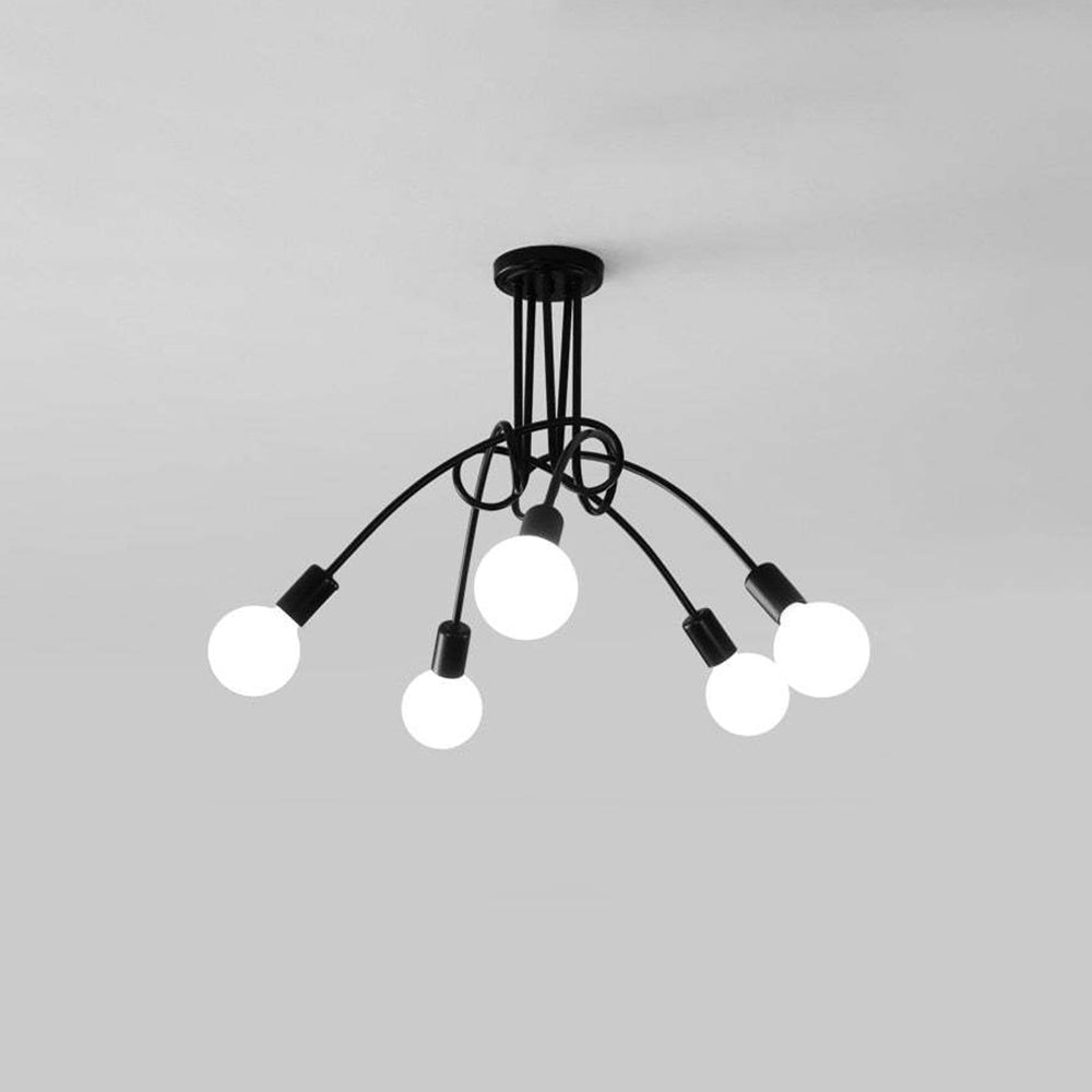 Valentina Moderno LED Speciale Lineare Curva Metallo Plafoniere Sala da Pranzo/Soggiorno