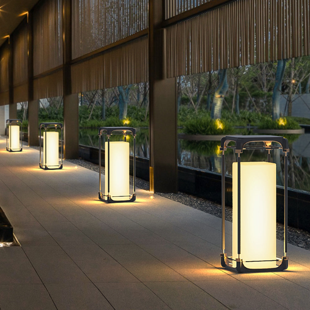 Ray Semplice Cubo/Cuboide Cavo/Solare Lampade da Esterno Corridoio