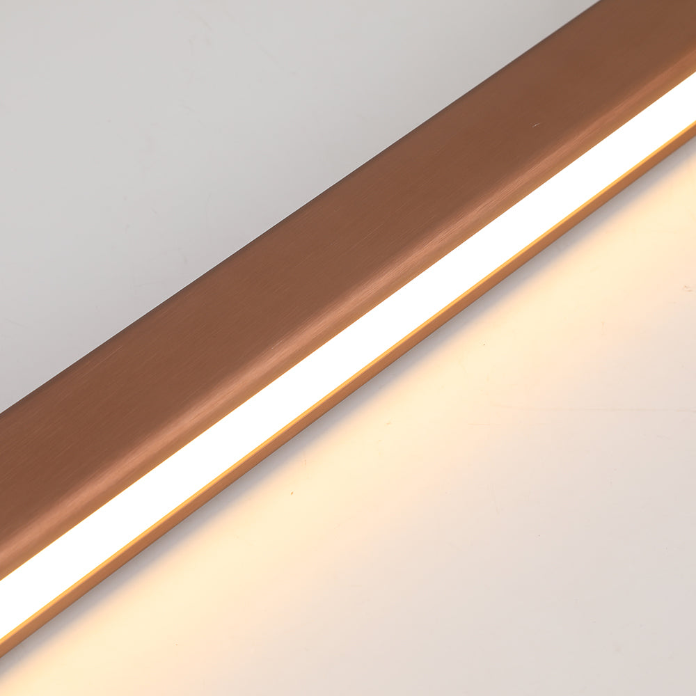 Arisha Moderna LED Lampada a Sospensione Metallo Nero/Marrone Lineare