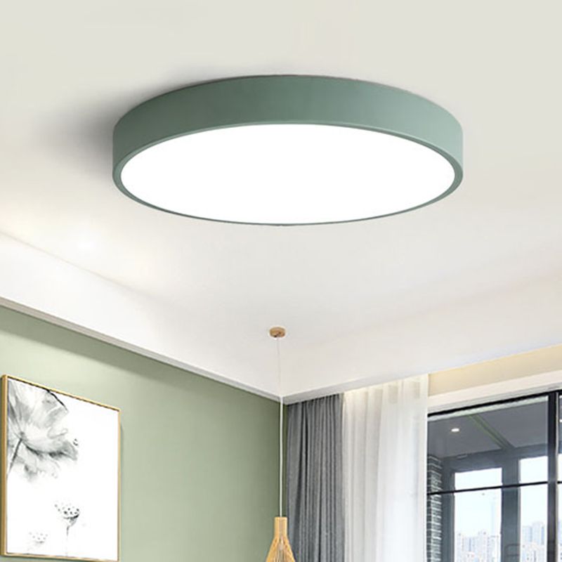 Valentina Moderno LED Plafoniere Rotondo Circolare Semplice Giallo/Blu/Verde/Rosa/Grigio Soggiorno/Camera da Letto
